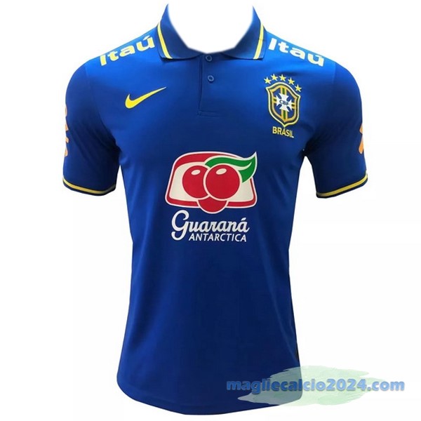 Polo Brasile 2022 Azul Rosso Poco Prezzo