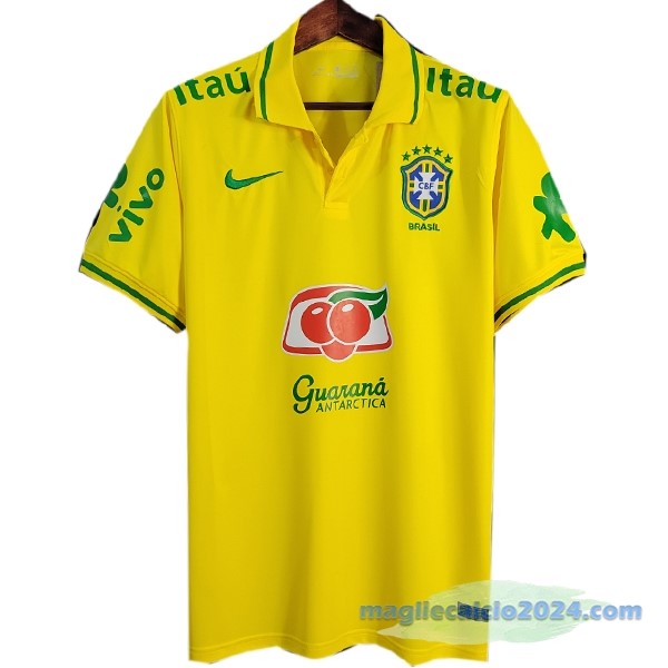 Polo Brasile 2022 Giallo Verde Poco Prezzo