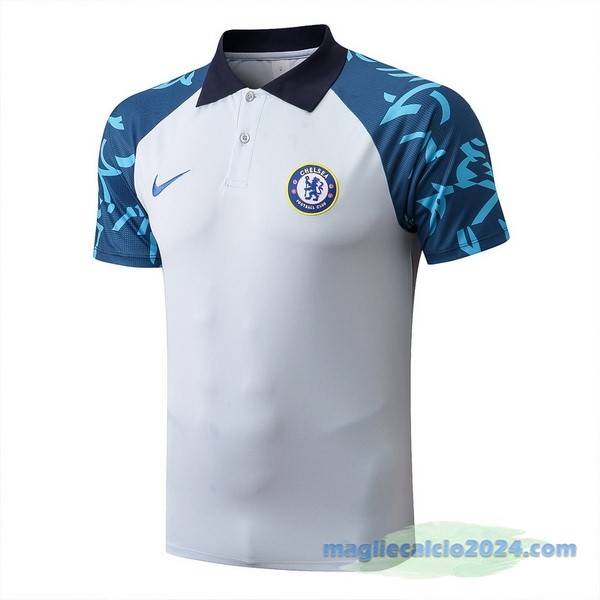 Polo Chelsea 2022 2023 Bianco Azul Poco Prezzo