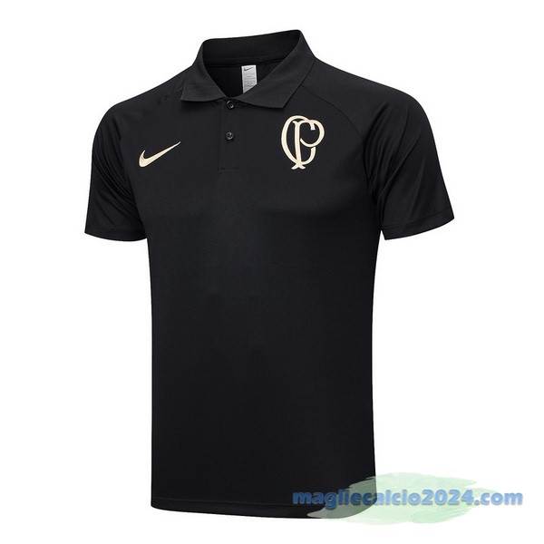 Polo Corinthians Paulista 2023 2024 Nero Poco Prezzo
