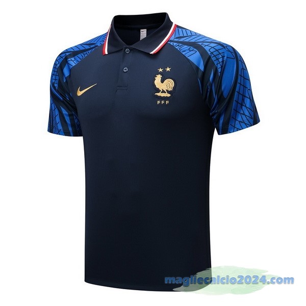 Polo Francia 2022 Azul Navy Poco Prezzo