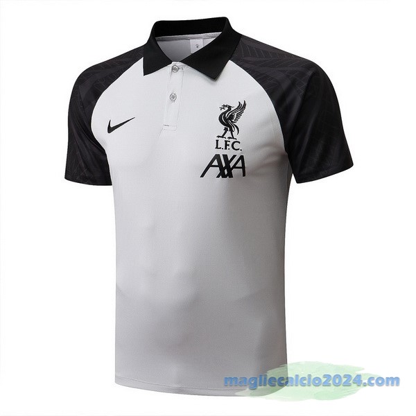 Polo Liverpool 2022 2023 Bianco Nero Poco Prezzo