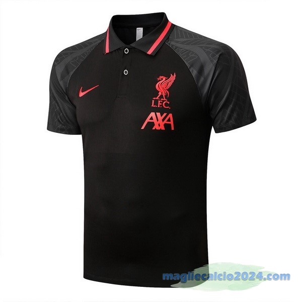 Polo Liverpool 2022 2023 Nero Rosso Poco Prezzo
