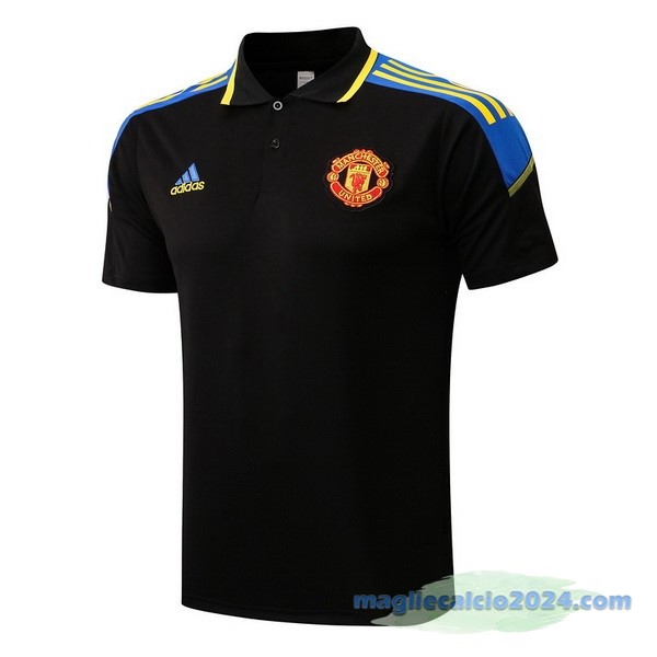Polo Manchester United 2022 2023 Nero Giallo Poco Prezzo