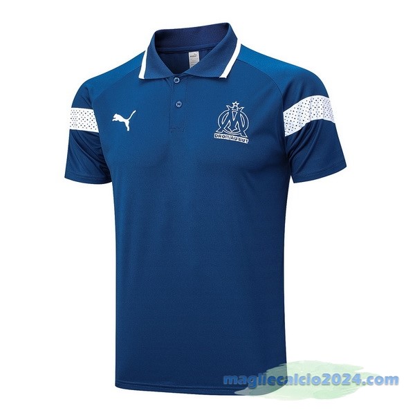 Polo Marsella 2022 2023 Azul Bianco Poco Prezzo