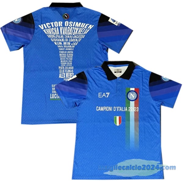 Polo Napoli 2023 2024 Azul Poco Prezzo