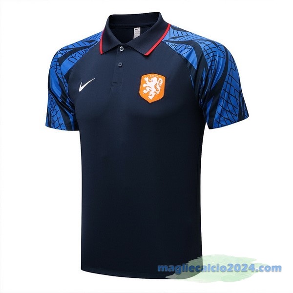 Polo Paesi Bassi 2022 Azul Navy Poco Prezzo