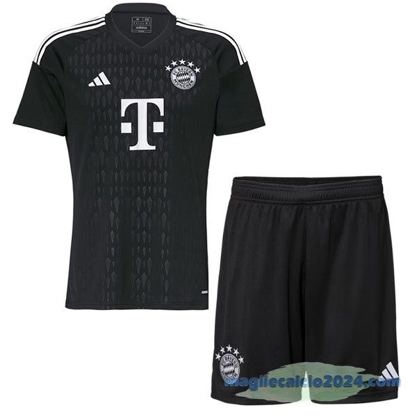 Portiere Conjunto De Bambino Bayern Múnich 2023 2024 Nero Poco Prezzo