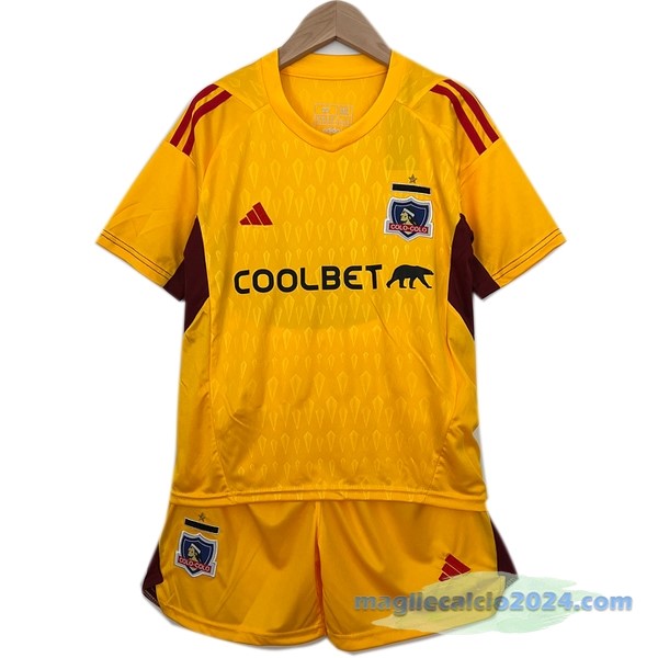 Portiere Conjunto De Bambino Colo Colo 2023 2024 Giallo Poco Prezzo
