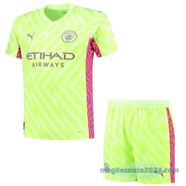 Portiere Conjunto De Bambino Manchester City 2023 2024 Giallo Poco Prezzo