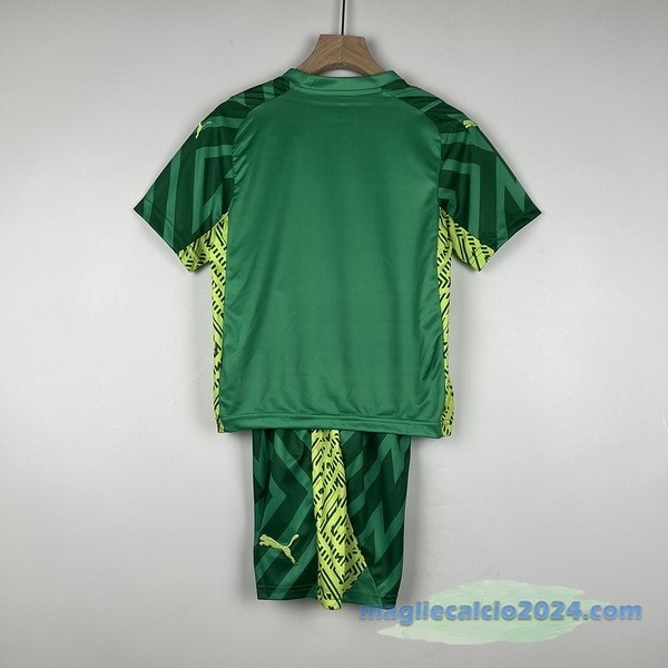 Portiere Conjunto De Bambino Manchester City 2023 2024 Verde Poco Prezzo