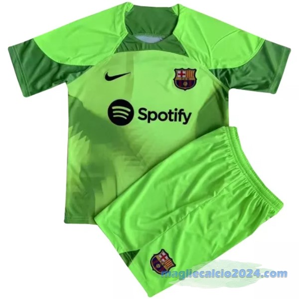 Portiere Conjunto De Uomo Barcelona 2022 2023 Verde Poco Prezzo