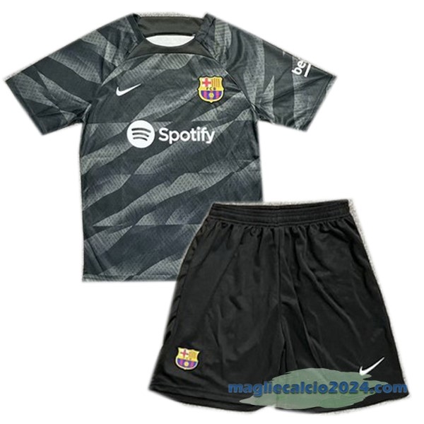 Portiere Conjunto De Uomo Barcelona 2023 2024 Nero Poco Prezzo