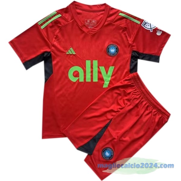 Portiere Conjunto De Uomo Charlotte 2023 2024 Rosso Poco Prezzo