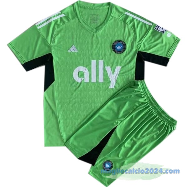 Portiere Conjunto De Uomo Charlotte 2023 2024 Verde Poco Prezzo