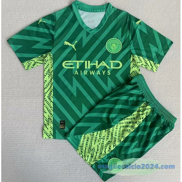 Portiere Conjunto De Uomo Manchester City 2023 2024 Verde Poco Prezzo