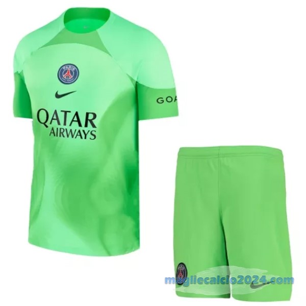 Portiere Conjunto De Uomo Paris Saint Germain 2022 2023 Verde Poco Prezzo