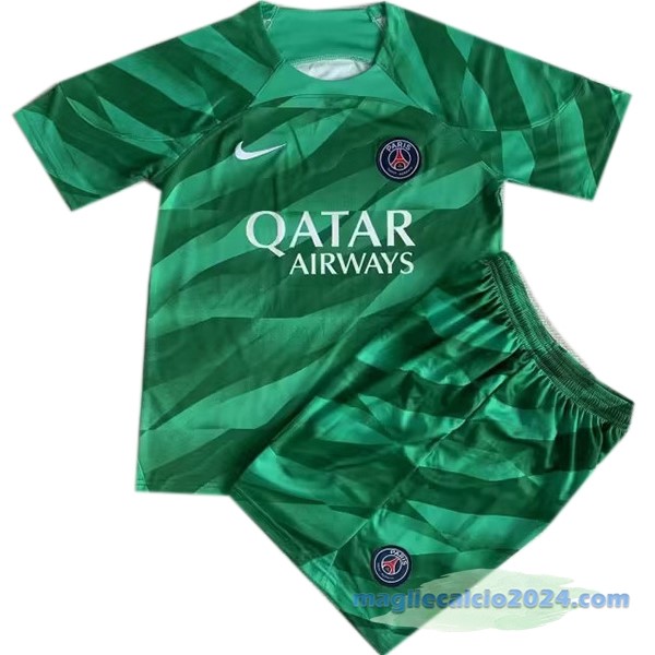 Portiere Conjunto De Uomo Paris Saint Germain 2023 2024 Verde Poco Prezzo