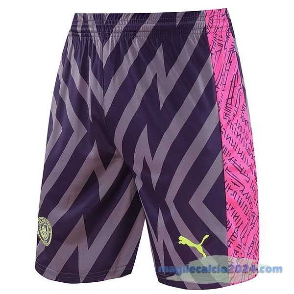 Portiere Pantaloni Manchester City 2023 2024 Purpureo Poco Prezzo
