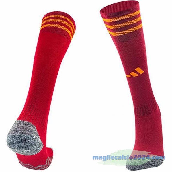Prima Calzettoni As Roma 2023 2024 Rosso Poco Prezzo