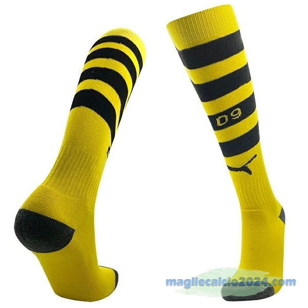 Prima Calzettoni Bambino Borussia Dortmund 2023 2024 Giallo Poco Prezzo