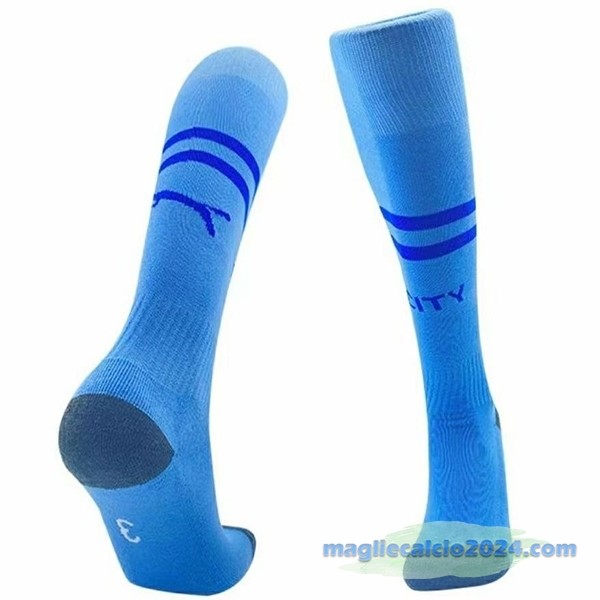 Prima Calzettoni Manchester City 2023 2024 Azul Poco Prezzo