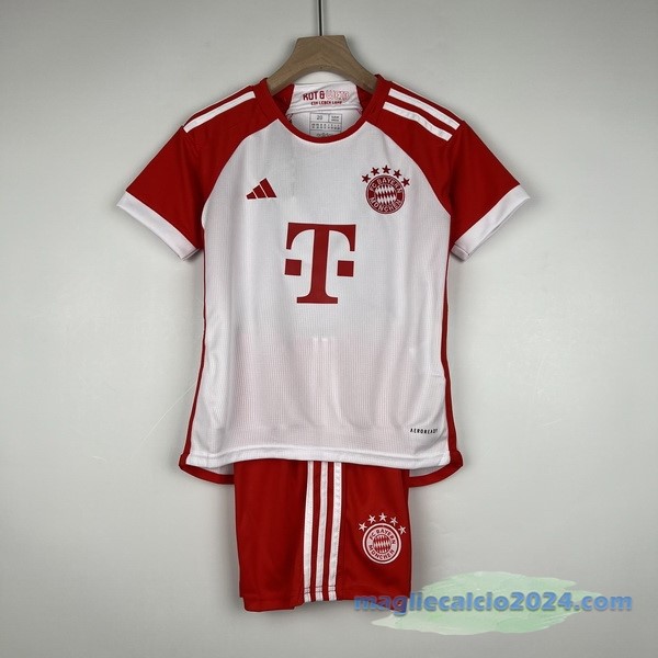 Prima Conjunto De Bambino Bayern Múnich 2023 2024 Rosso Poco Prezzo