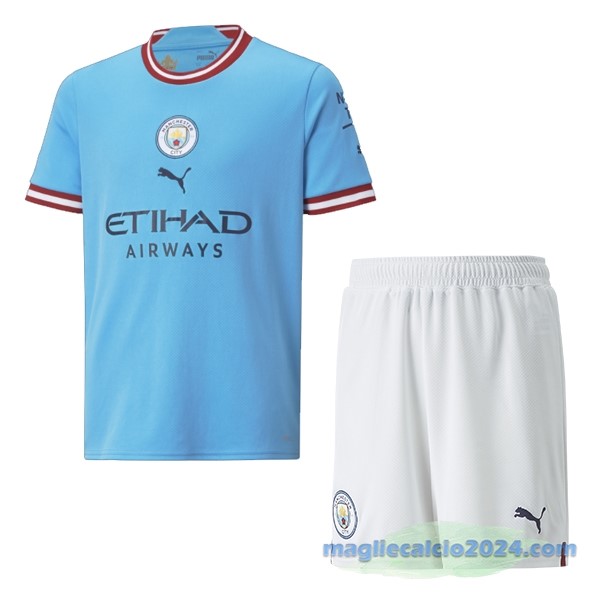 Prima Conjunto De Bambino Manchester City 2022 2023 Azul Poco Prezzo