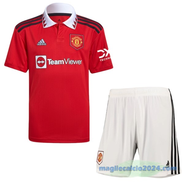 Prima Conjunto De Bambino Manchester United 2022 2023 Rosso Poco Prezzo