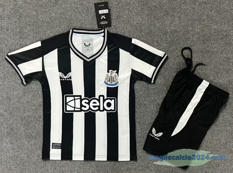 Prima Conjunto De Bambino Newcastle United 2023 2024 Bianco Nero Poco Prezzo