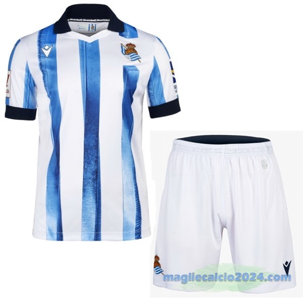 Prima Conjunto De Bambino Real Sociedad 2023 2024 Bianco Azul Poco Prezzo
