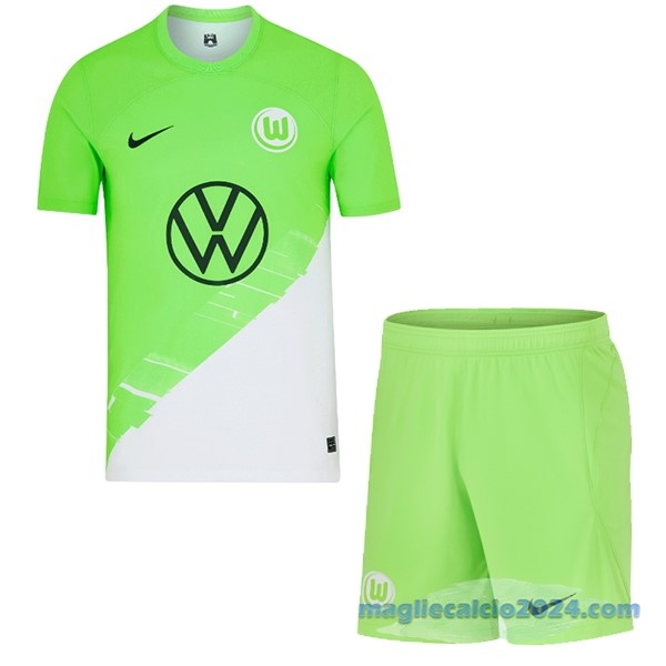 Prima Conjunto De Bambino Wolfsburgo 2023 2024 Verde Poco Prezzo