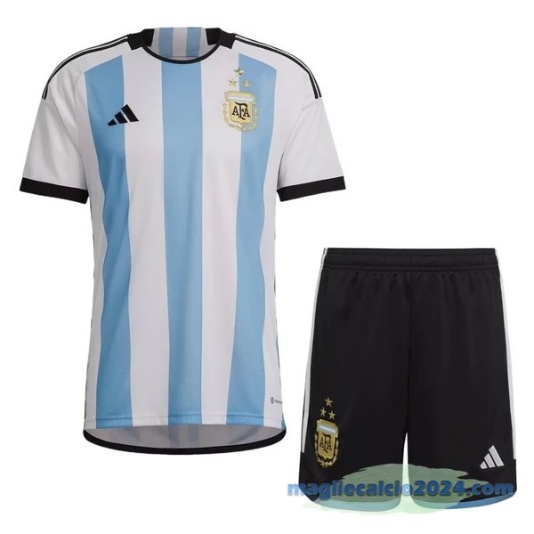 Prima Conjunto De Uomo Argentina 3 Stars 2022 2023 Azul Bianco Poco Prezzo