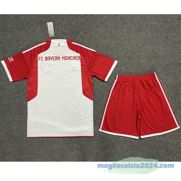 Prima Conjunto De Uomo Bayern Múnich 2023 2024 Bianco Rosso Poco Prezzo
