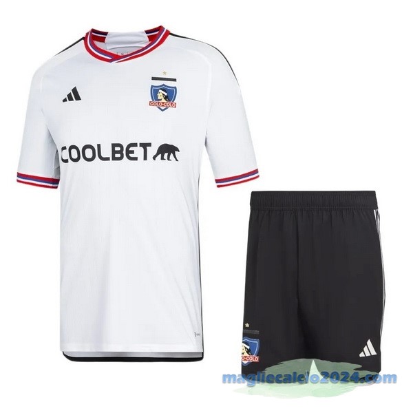 Prima Conjunto De Uomo Colo Colo 2023 2024 Bianco Poco Prezzo