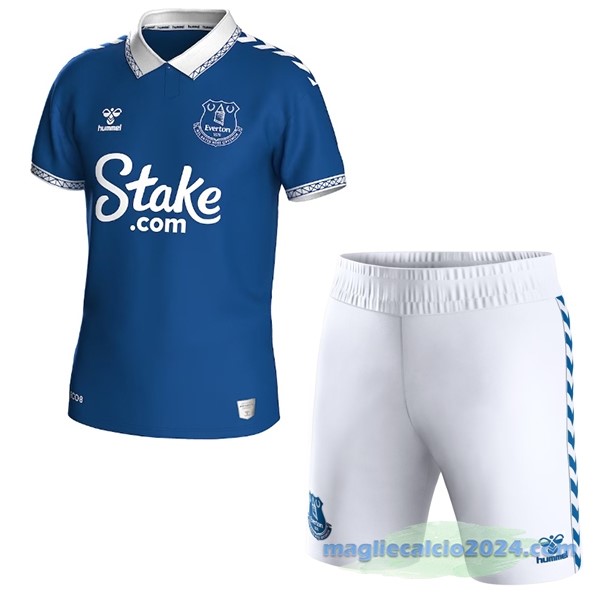 Prima Conjunto De Uomo Everton 2023 2024 Azul Poco Prezzo