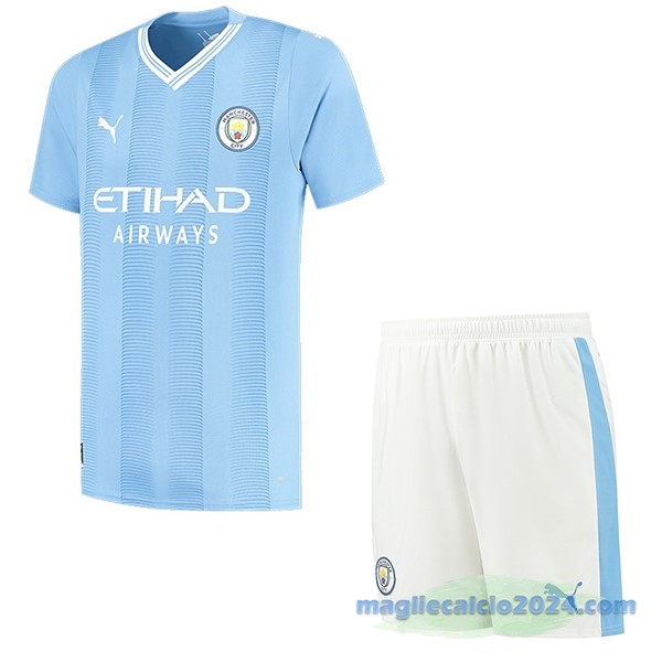 Prima Conjunto De Uomo Manchester City 2023 2024 Azul Poco Prezzo