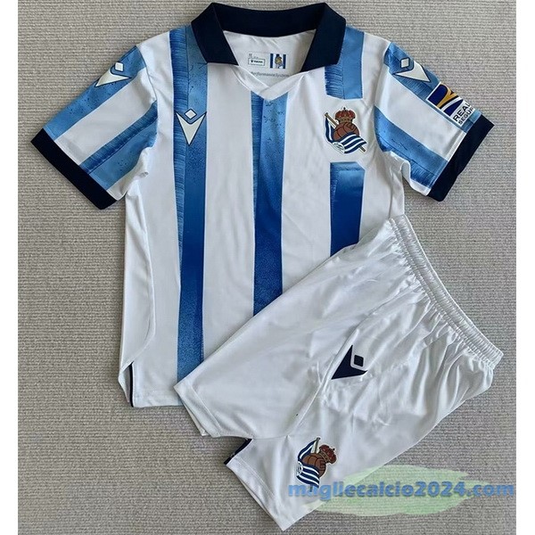 Prima Conjunto De Uomo Real Sociedad 2023 2024 Bianco Azul Poco Prezzo