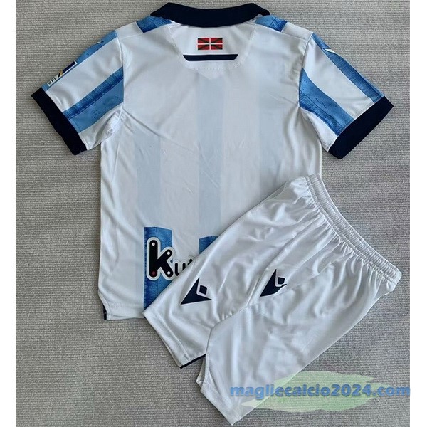 Prima Conjunto De Uomo Real Sociedad 2023 2024 Bianco Azul Poco Prezzo