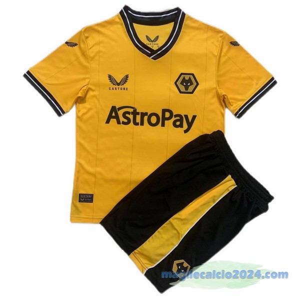 Prima Conjunto De Uomo Wolves 2023 2024 Giallo Poco Prezzo