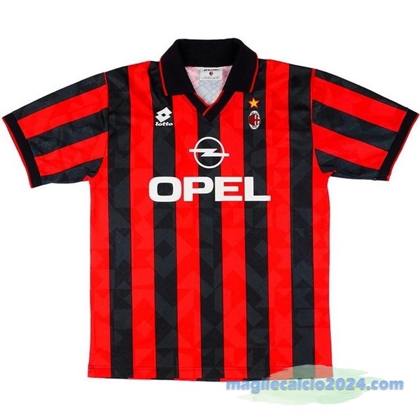 Prima Maglia AC Milan Retro 1995 1996 Rosso Poco Prezzo