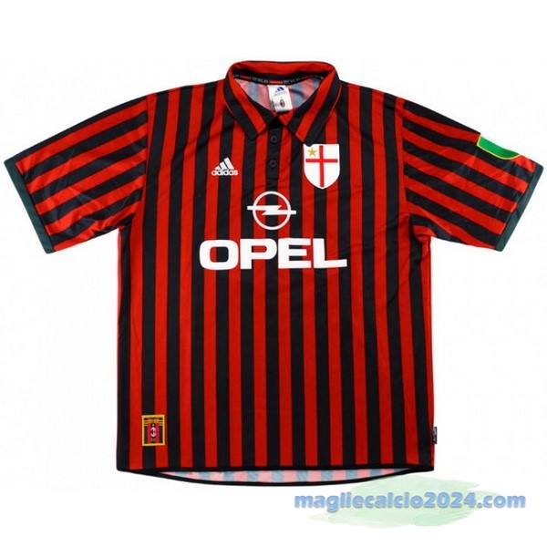 Prima Maglia AC Milan Retro 1999 2000 Rosso Poco Prezzo