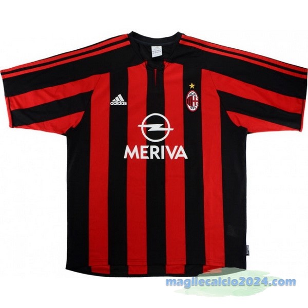 Prima Maglia AC Milan Retro 2003 2004 Rosso Poco Prezzo