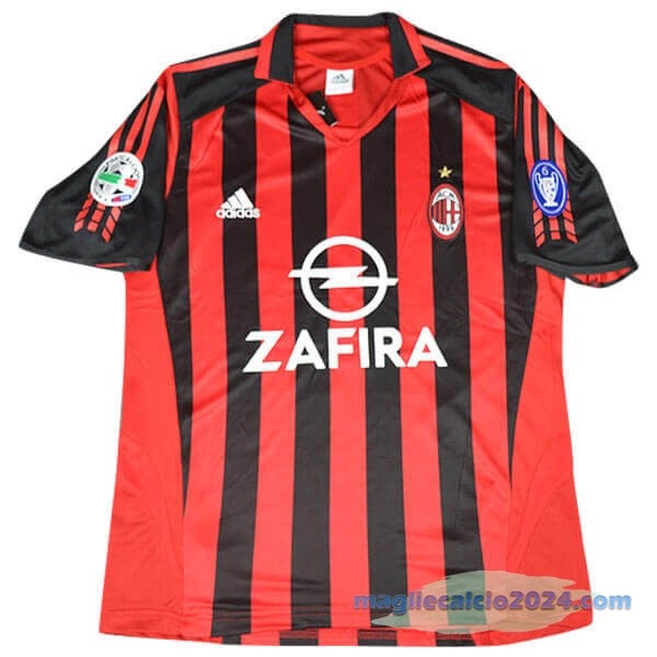 Prima Maglia AC Milan Retro 2005 2006 Rosso Poco Prezzo