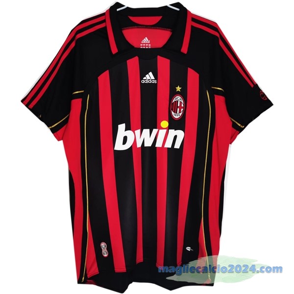 Prima Maglia AC Milan Retro 2006 2007 Rosso Poco Prezzo