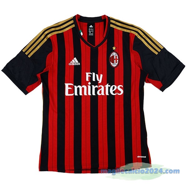 Prima Maglia AC Milan Retro 2013 2014 Rosso Poco Prezzo