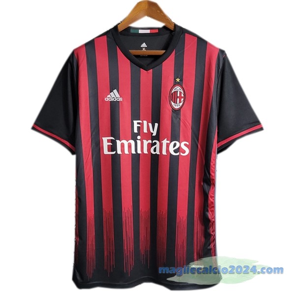 Prima Maglia AC Milan Retro 2016 2017 Rosso Poco Prezzo