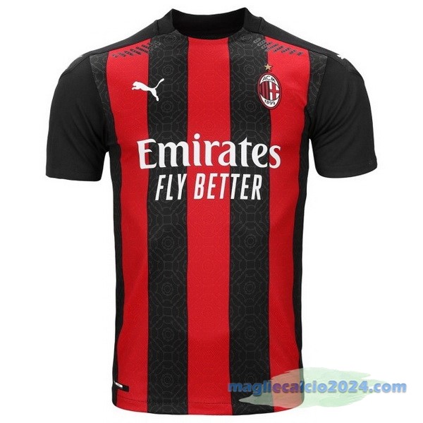 Prima Maglia AC Milan Retro 2020 2021 Rosso Nero Poco Prezzo