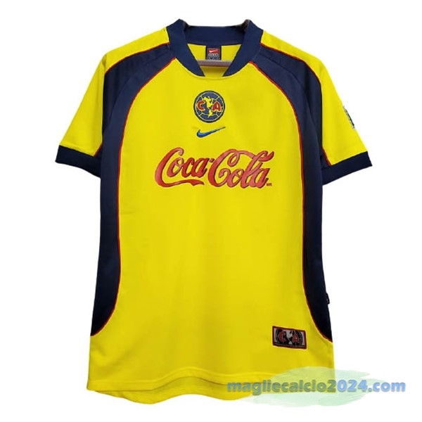 Prima Maglia América Retro 2001 2002 Giallo Poco Prezzo