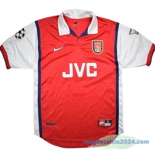 Prima Maglia Arsenal Retro 1998 1999 Rosso Poco Prezzo